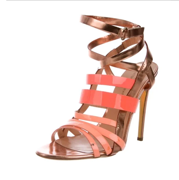 Rupert Sanderson Rose Gold Ombre Stilletto Heels 40 9 - Picture 2 of 9